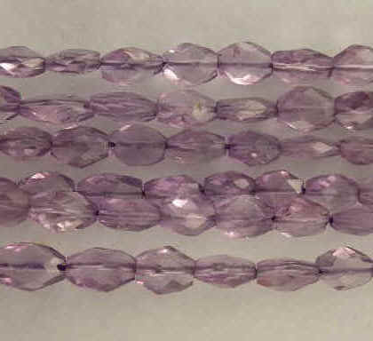 amethyst oval beads & strings