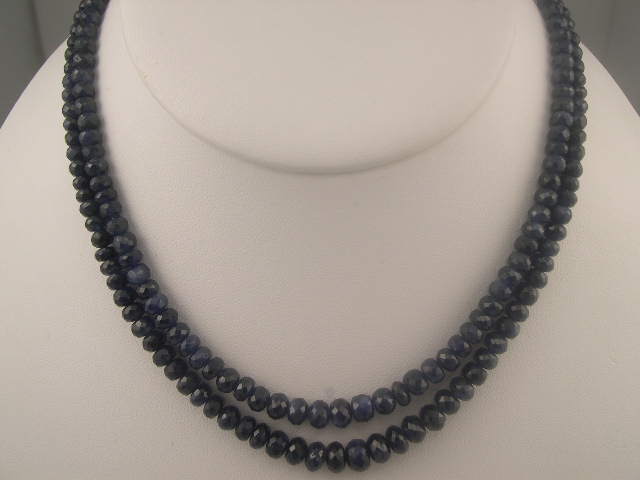 Sapphire Necklace - 2 layers