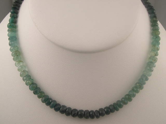 Multi shade Emerald Necklace