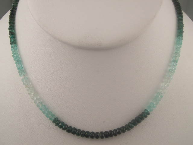 Multi shade Emerald Necklace