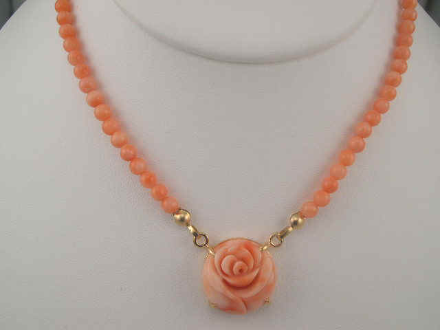 FASHION JEWELRY - PINK CORAL NECKLACE