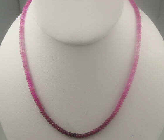 Multi shade Ruby Necklace